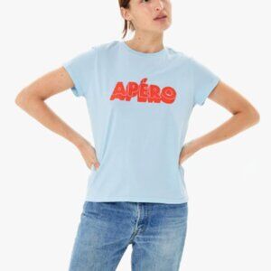 NWOT - Clare V Apero Tee in Light Blue